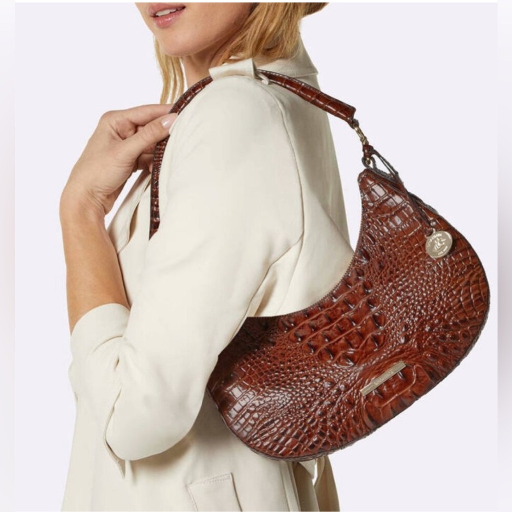 NWOT BRAHMIN SMALL BEKKA SHOULDER BAG HANDBAG PECAN MELBOURNE Retail $295 - Picture 13 of 13